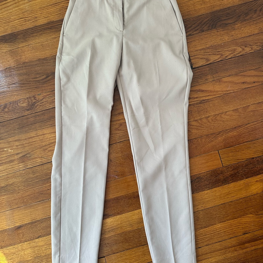 H&M Cream Straight Leg Women's Pants